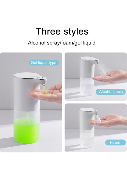 Beyaz Stil Otomatik Sabunluk USB Şarjlı Kızılötesi Sensörlü El Yıkayıcı El Dezenfektanı Mutfak Banyo Aksesuarları (Yurt Dışından) fırsatları