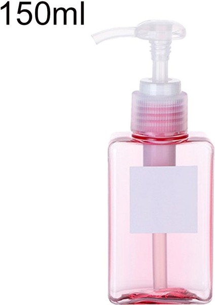 Pembe 150ML Tarzı Taşınabilir Seyahat Pompalı Sabunluk Ev Duş Şampuan Losyon Boş Doldurulabilir Pompalı Dispenser Şişe (Yurt Dışından)