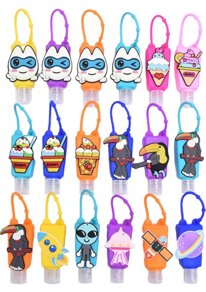 Ordu Yeşili Tarzı 1 Adet Mml Silikon Karikatür Taşınabilir El Dezenfektan Tutucu Askılı Sıvı Sabun Dağıtıcı Konteynerler (Yurt Dışından) modelleri