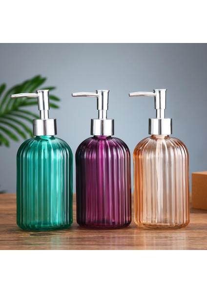 Gri Stil Yüksek 400ML Kapasiteli Manuel Sabunluk Temiz Cam El Dezenfektan Şişe Konteyner Basın Boş Şişeler Banyo (Yurt Dışından) modelleri