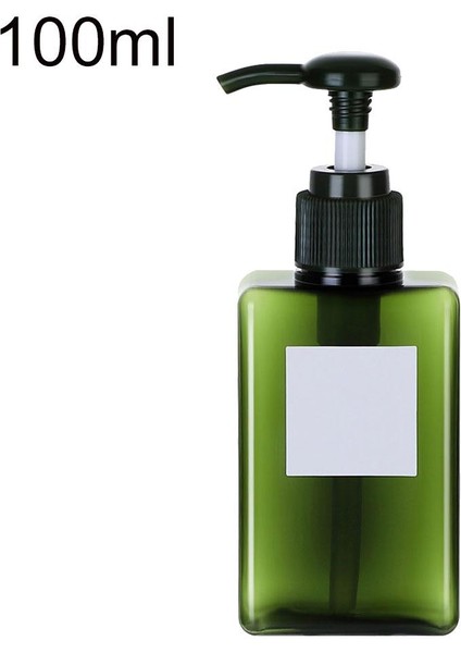 Atrovirens 100ML Stili Taşınabilir Seyahat Pompalı Sabunluk Ev Duş Şampuan Losyon Boş Doldurulabilir Pompalı Dispenser Şişe (Yurt Dışından)
