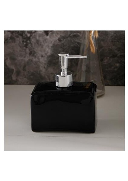 12.5X7.5X15CM 520ML Stili 380 ml 1 Adet Kare Düz Renk Seramik Losyon Şişesi Banyo Aksesuarları Sabunluk Şampuan Şişesi Bileklik El Dağıtıcısı (Yurt Dışından)