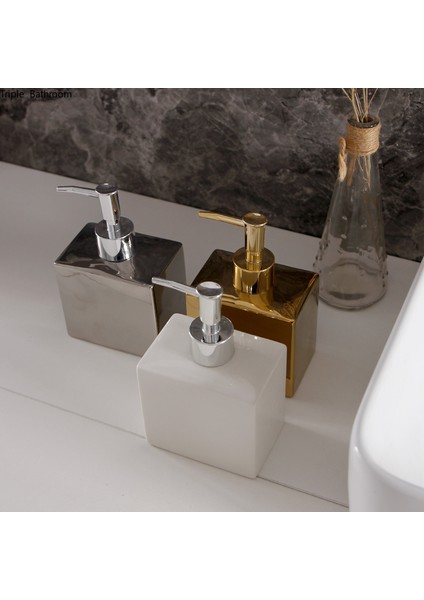 12.5X7.5X15CM 520ML Stili 380 ml 1 Adet Kare Düz Renk Seramik Losyon Şişesi Banyo Aksesuarları Sabunluk Şampuan Şişesi Bileklik El Dağıtıcısı (Yurt Dışından) fırsatları