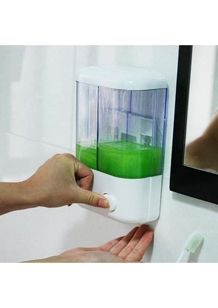 Çift Kafa Stili Duvara Monte Edilebilir Kendinden Yapışkanlı Şampuan Kabı Sabun Dağıtıcı. (Yurt Dışından) modelleri