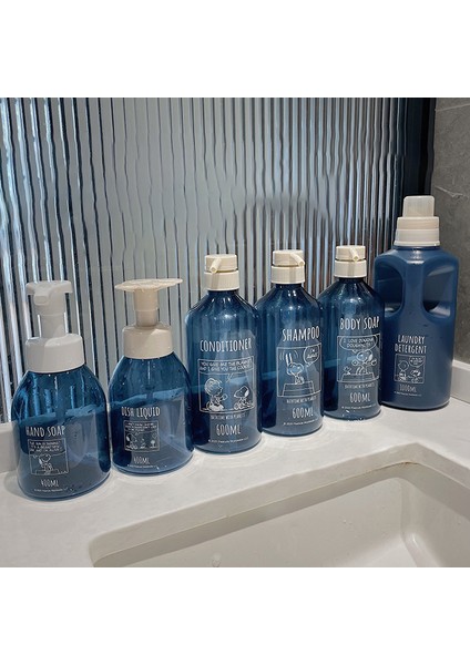 Bodysoap Stili Sıvı Dağıtıcı Şişe Karikatür Şampuan El Dezenfektanı Çamaşır Deterjan Basma Tipi Şişe Sıvı Depolama Boş Şişe (Yurt Dışından) fiyatları