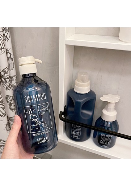 Bodysoap Stili Sıvı Dağıtıcı Şişe Karikatür Şampuan El Dezenfektanı Çamaşır Deterjan Basma Tipi Şişe Sıvı Depolama Boş Şişe (Yurt Dışından) fırsatları