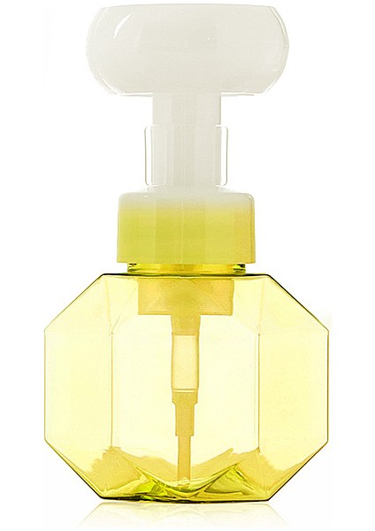 Sarı Stil 300ML 300ML Sıvı Sabun Dispenseri Çiçek Şekilli Köpük Pompalı Boş Şeffaf Plastik Şişe Duş Jeli Köpük Pompalı Şişe (Yurt Dışından)