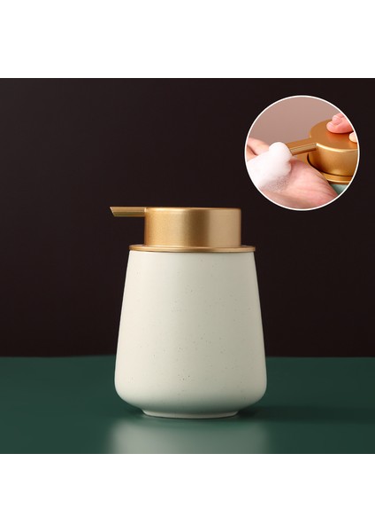 9.5X9.5X12.5CM Stili 400 ml 1 Adet El Dezenfektanı Şişesi Seramik Ev Köpük Pompalı Şişe Sabunluk Seyahat Banyo Aksesuarları Sıvı Konteyner (Yurt Dışından)