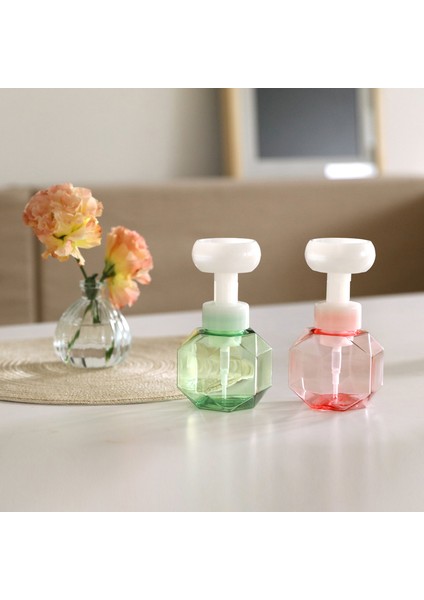 Pembe Tarzı 300ML Sıvı Sabun Dağıtıcısı Çiçek Şekilli Köpük Köpük Pompalı Boş Şişe Plastik Temiz Şeffaf Şişe Duş Jeli Köpük Pompalı Şişe (Yurt Dışından) fiyatları