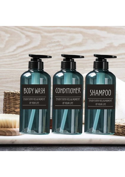 Açık Sarı Stil 500ML 6 Adet Banyo Losyonu Pompalı Boş Şişe Şampuan Duş Jeli 300MLML Büyük Kapasiteli Plastik Şişe Ev Depolama Şişesi (Yurt Dışından) fırsatları