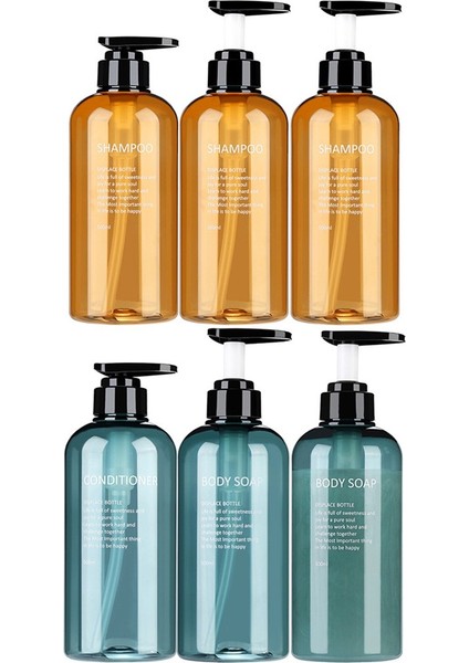 Mavi Stil Şampuan Duş Jeli Saç Kremi Banyo Dolum Şişesi Basın Pompa Sabunluk Seti (Yurt Dışından) indirimleri