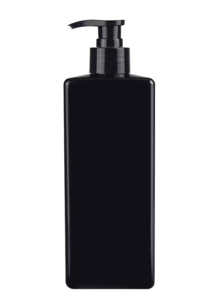 Siyah Stil 500ML 500ML Pet Sıvı Sabun Pompalı Şampuan Duş Jeli Losyon Şişesi Boş Kap Konteyner Banyo Aksesuarları Ev Malzemeleri (Yurt Dışından)