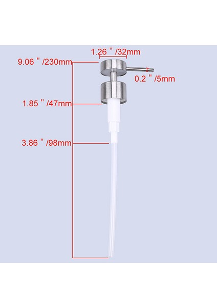 G Tarzı Banyo Sıvı Sabunluk Tuvalet El Değiştirme Losyon Şampuan Yedek Pompası ile Metal Kafa (Yurt Dışından)