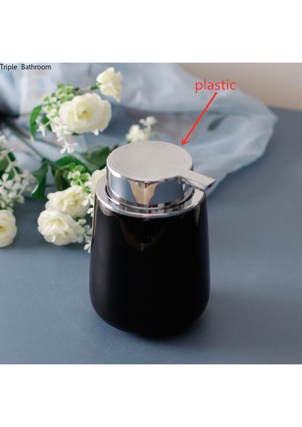 Gösterildiği Gibi Stil 240ML Saf Renkli Sadelik Banyo Aksesuarları El Sabunu Dispenseri Seramik Losyon Şişesi Sabunluk Ağızlık Bardak Sabun Dispenserleri (Yurt Dışından) fırsatları