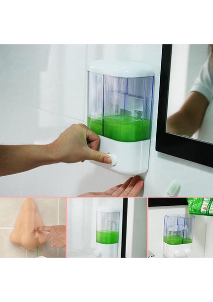 Tek Kafa Stili Duvara Monte Edilebilir Kendinden Yapışkanlı Şampuan Kabı Sabun Dağıtıcı. (Yurt Dışından) fiyatları