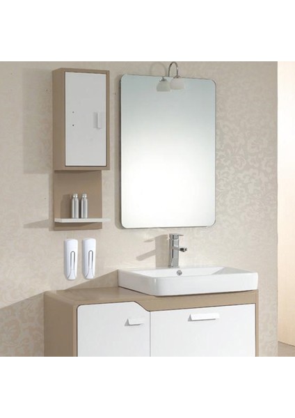 Beyaz Stil Duvara Monte Banyo Sıvı Sabunluk Mutfak Için Plastik Duş Jeli Deterjan Şampuan Şişesi Otel Ev Aksesuarları (Yurt Dışından) fırsatları
