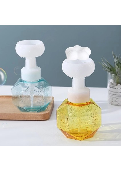 Sarı Stil 300ML 300ML Sıvı Sabun Dağıtıcı Çiçek Şekilli Köpük Pompalı Boş Şişe Net Şişe Duş Jeli Köpük Pompalı Şişe Banyo Araçları (Yurt Dışından) fiyatları