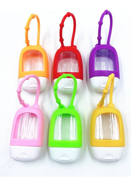 FZP0525BU Stili 30ML Taşınabilir Mini Boş Şişe Seyahat Dolum Şişesi Silikon Koruyucu Kılıf El Dezenfektanı Alt Şişesi (Yurt Dışından) fırsatları