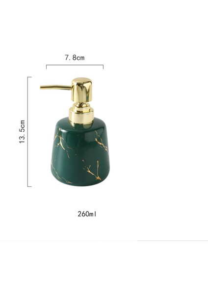 G Tarzı 1 Adet Mermer Dokulu Seramik Sıvı Sabunluk Şampuan Şişesi Taşınabilir Bileklikli El Dağıtıcısı Banyo Aksesuarları (Yurt Dışından)