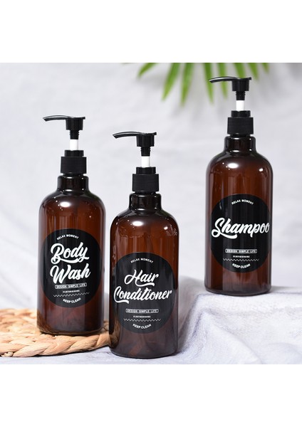 El Yıkama Tarzı 500ML 500ML.9OZ Banyo Sabunu Dispenseri El Basın Sıvı Şişe Vücut Yıkama Şampuan El Yıkama Saç Kremi Losyon Şişesi (Yurt Dışından) fiyatları