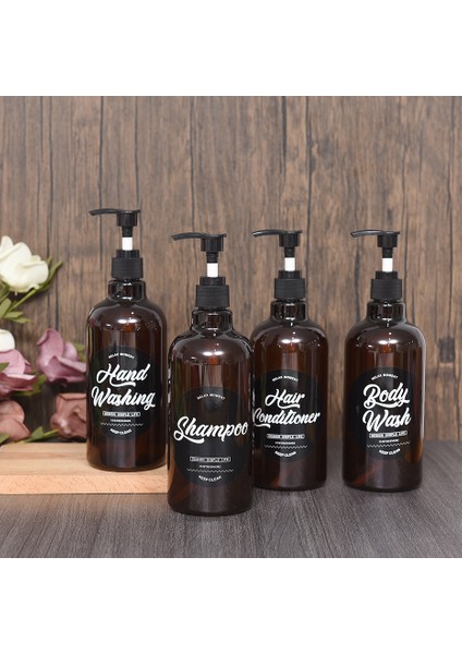 El Yıkama Tarzı 500ML 500ML.9OZ Banyo Sabunu Dispenseri El Basın Sıvı Şişe Vücut Yıkama Şampuan El Yıkama Saç Kremi Losyon Şişesi (Yurt Dışından) modelleri