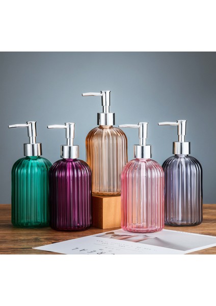 Yeşil Stil Yüksek 400ML Kapasiteli Manuel Sabunluk Temiz Cam El Dezenfektan Şişe Konteyner Basın Boş Şişeler Banyo (Yurt Dışından) fırsatları