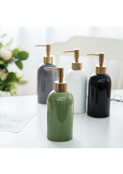 Gri Tarzı %80 Hol Sıvı Sabun Şampuan Losyon Duş Jeli Seramik Boş Pompalı Şişe Konteyner (Yurt Dışından) modelleri