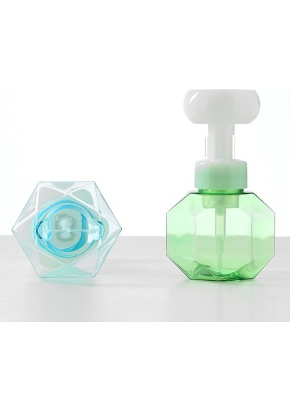 Mavi 300ML Tarzı 300ML Sıvı Sabun Dağıtıcısı Çiçek Şekilli Köpük Köpük Pompalı Boş Şişe Plastik Net Şişe Duş Jeli Köpük Pompası Şişesi (Yurt Dışından) fırsatları