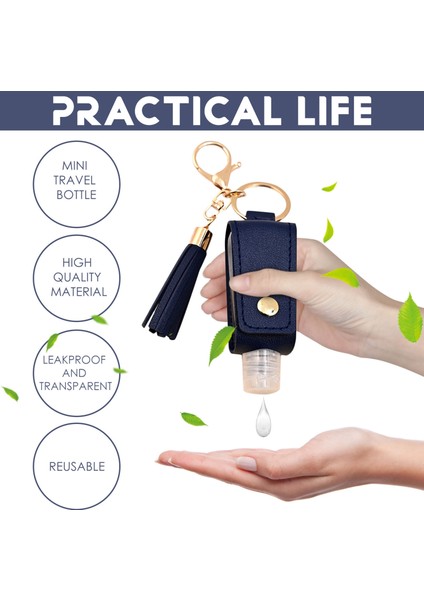 Bir Stil Taşınabilir Sabunluk Şampuan Kapları El Dezenfektanı Tutucu Anahtarlık Şişe Kapaklı Açık Hava Saklama Için (Yurt Dışından) modelleri