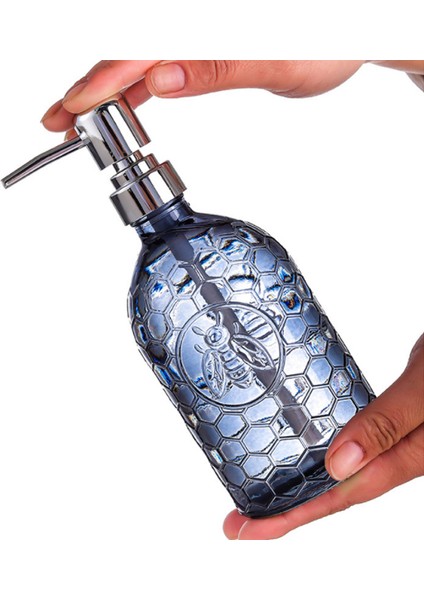 Mavi Stil 500ML Banyo Için Hayvan Desenli Renkli Cam Şampuan Duş Jeli Şişesi 500ML Sabunluk Dezenfektan Cam Şişe (Yurt Dışından) fırsatları