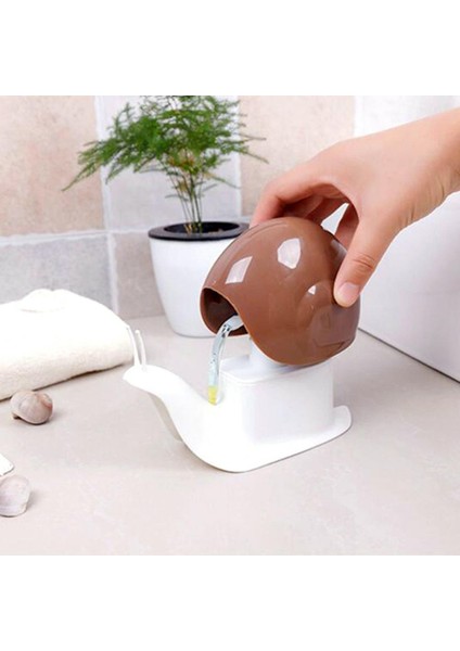 Beyaz Stil Taşınabilir Karikatür Duş Şampuanı Sıvı Dispenseri Salyangoz Şişesi Basın Banyo Malzemesi Sabun Şişesi Banyo Aksesuarları 120ML (Yurt Dışından) fiyatları