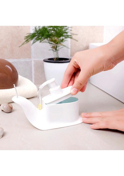 Beyaz Stil Taşınabilir Karikatür Duş Şampuanı Sıvı Dispenseri Salyangoz Şişesi Basın Banyo Malzemesi Sabun Şişesi Banyo Aksesuarları 120ML (Yurt Dışından) modelleri