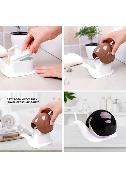 Beyaz Stil Taşınabilir Karikatür Duş Şampuanı Sıvı Dispenseri Salyangoz Şişesi Basın Banyo Malzemesi Sabun Şişesi Banyo Aksesuarları 120ML (Yurt Dışından) indirimleri