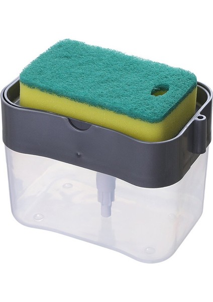 Gri Stil Depolama Kutusu Mutfak Bulaşık Makinesi Sabunluk Sünger Kutusu Tutucu Ev Mutfak Araçları Sabun Pompası Sünger Tutucu (Yurt Dışından)