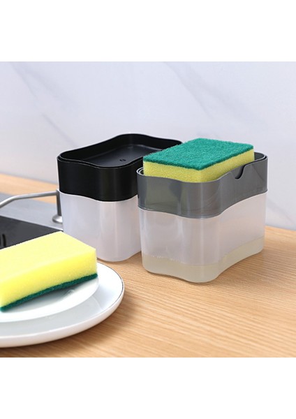 Gri Stil Depolama Kutusu Mutfak Bulaşık Makinesi Sabunluk Sünger Kutusu Tutucu Ev Mutfak Araçları Sabun Pompası Sünger Tutucu (Yurt Dışından) fiyatları