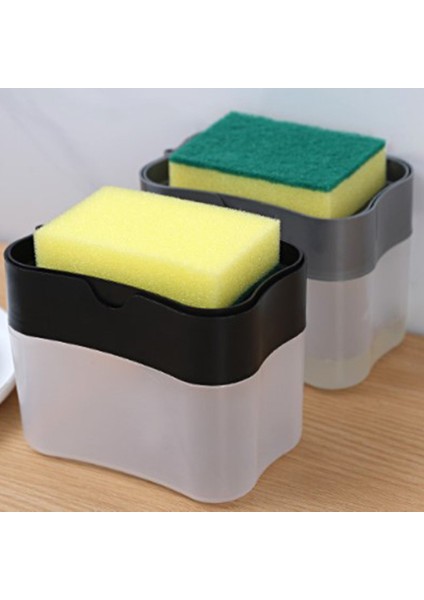 Gri Stil Depolama Kutusu Mutfak Bulaşık Makinesi Sabunluk Sünger Kutusu Tutucu Ev Mutfak Araçları Sabun Pompası Sünger Tutucu (Yurt Dışından) modelleri