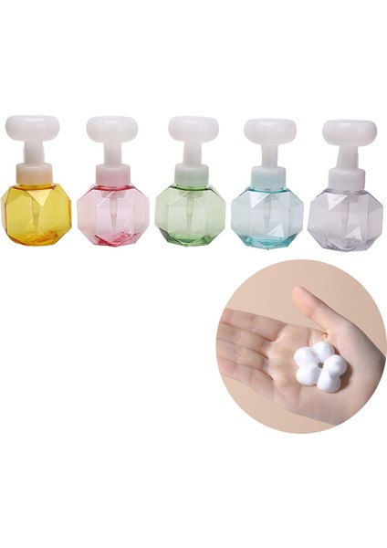 Pembe Tarzı 300ML 300ML Sıvı Sabun Pompası Çiçek Şekilli Köpük Köpük Şampuan Boş Şişe (Yurt Dışından) fiyatları