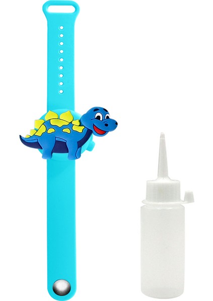 Mor Tarzı 4 Set Çocuk Çizgi Film Bileklik El Dezenfektanı Dağıtıcı Taşınabilir Dezenfektan Jeli Bilezik El Jeli Bileklik Çocuk Okul Hediyesi (Yurt Dışından)