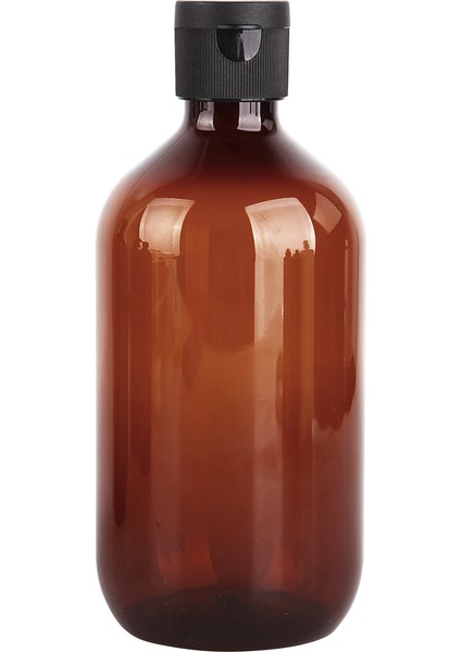 B - Çay Tarzı 500ML Banyo Sabunlukları Koyu Kahverengi Şampuan Hava Losyonu Kapları Basın Köpük Pompası Şişesi Için Banyo Sabun Jeli Kozmetik (Yurt Dışından)