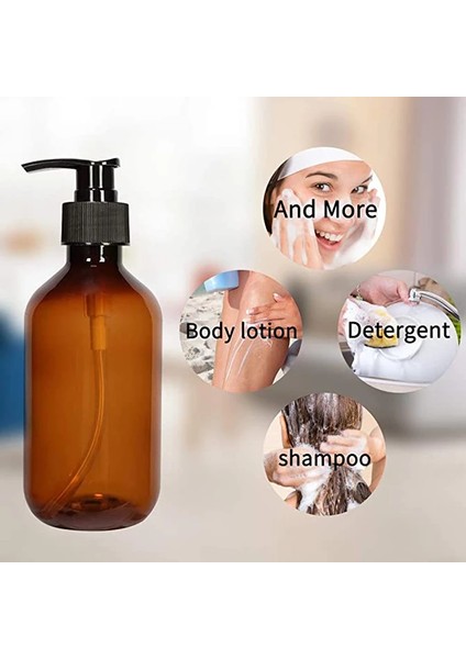 B - Çay Tarzı 500ML Banyo Sabunlukları Koyu Kahverengi Şampuan Hava Losyonu Kapları Basın Köpük Pompası Şişesi Için Banyo Sabun Jeli Kozmetik (Yurt Dışından) fırsatları