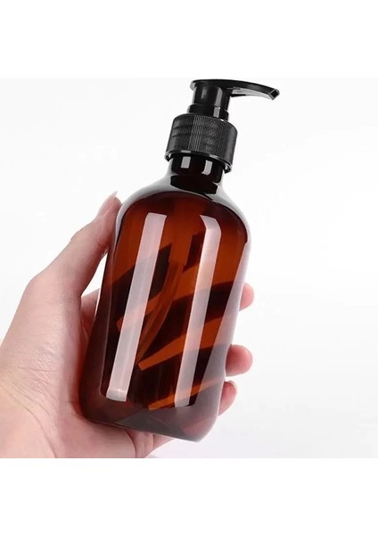 B - Çay Tarzı 500ML Banyo Sabunlukları Koyu Kahverengi Şampuan Hava Losyonu Kapları Basın Köpük Pompası Şişesi Için Banyo Sabun Jeli Kozmetik (Yurt Dışından) indirimleri