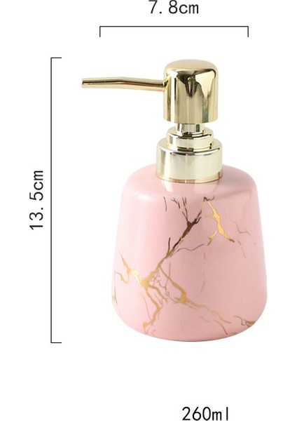 Bir Stil 1 Adet Mermer Dokulu Seramik Sıvı Sabunluk Şampuan Şişesi Taşınabilir Bileklikli El Dağıtıcısı Banyo Aksesuarları (Yurt Dışından)