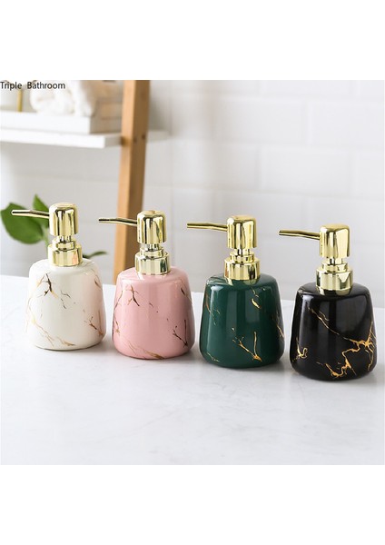 Bir Stil 1 Adet Mermer Dokulu Seramik Sıvı Sabunluk Şampuan Şişesi Taşınabilir Bileklikli El Dağıtıcısı Banyo Aksesuarları (Yurt Dışından) fiyatları