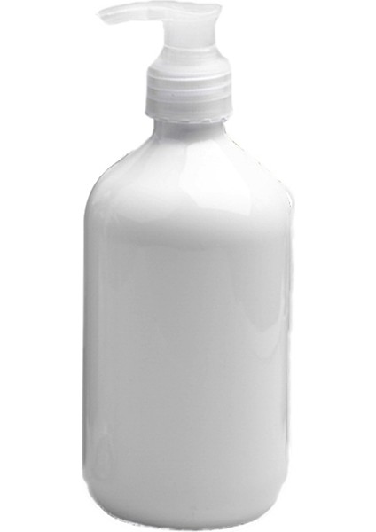 Beyaz Stil 500ML Pet Sıvı Sabun Şişeleri Doldurulabilir Lotion Dispenser Şişe Mutfak ve Banyo Şampuan Durulama Kondisyoner Konteyner (Yurt Dışından)