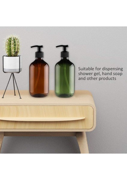 Beyaz Stil 500ML Pet Sıvı Sabun Şişeleri Doldurulabilir Lotion Dispenser Şişe Mutfak ve Banyo Şampuan Durulama Kondisyoner Konteyner (Yurt Dışından) indirimleri