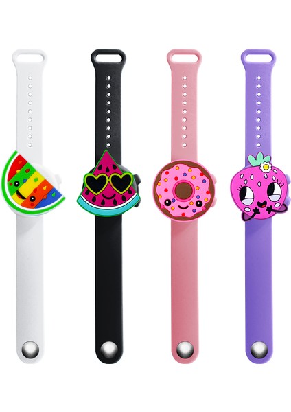 Mor Tarzı 4 Set Çocuk Çizgi Film Bileklik El Dezenfektanı Dağıtıcı Taşınabilir Dezenfektan Jeli Bilezik El Jeli Bileklik Çocuk Okul Hediyesi (Yurt Dışından) fırsatları