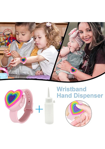Mor Tarzı 4 Set Çocuk Çizgi Film Bileklik El Dezenfektanı Dağıtıcı Taşınabilir Dezenfektan Jeli Bilezik El Jeli Bileklik Çocuk Okul Hediyesi (Yurt Dışından) indirimleri