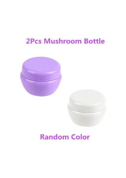 2 Kavanoz Stili 60ML 2oz Silikon Doldurulabilir Şişe Seyahat Şampuan Şişesi Losyon Seyahat Paketleme Sıkma Şişeler Taşınabilir Kozmetik Kapları (Yurt Dışından)