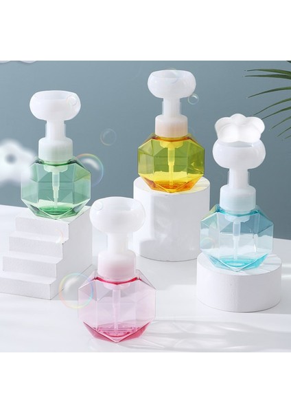 Sarı Stil 300ML Çiçek Damgası Sabun Pompası Sıvı Sabun Pompası Sabun Köpüğü Çiçek Boş Plastik Şişe Duş Jeli Köpük Pompası Şişesi (Yurt Dışından) fiyatları