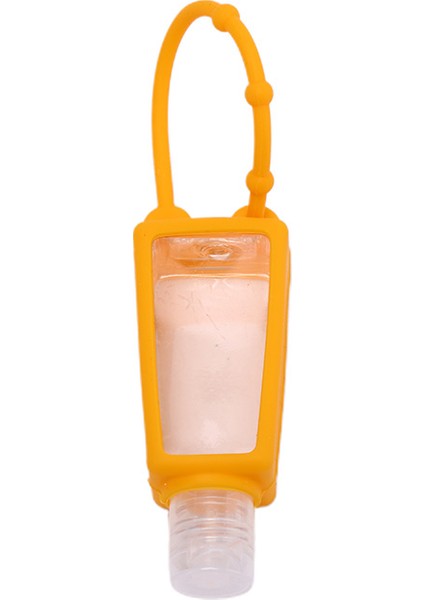 Turuncu Tarzı 30ML Silikon Güvenli Jel Mini El Tutucu Şişe Olmadan Seyahat Taşınabilir Dezenfektan Tek Kullanımlık Temizlenmeyen Ayrılabilir Kılıf (Yurt Dışından)